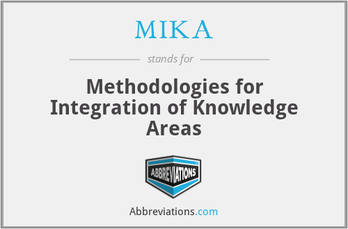 MIKA - Methodologies for Integration of Knowledge Areas