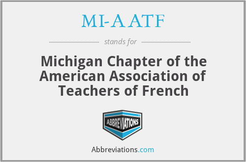 MI-AATF - Michigan Chapter of the American Association of Teachers of French