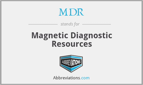 MDR - Magnetic Diagnostic Resources