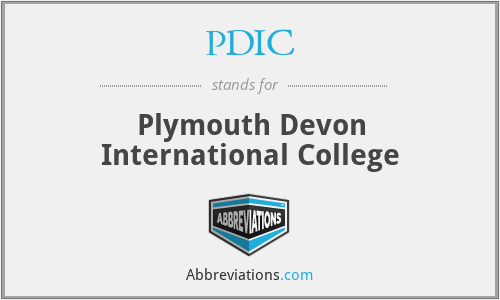 PDIC - Plymouth Devon International College