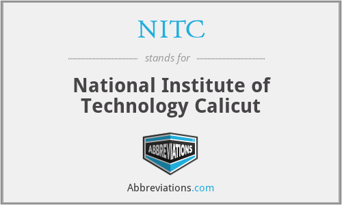 NITC - National Institute of Technology Calicut
