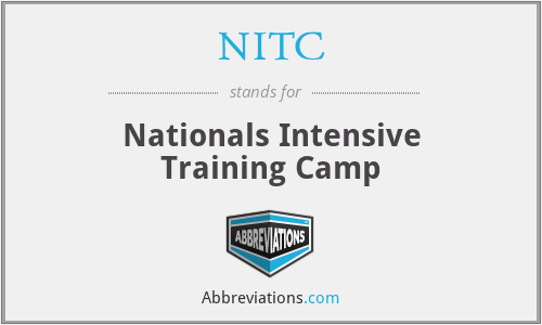 NITC - Nationals Intensive Training Camp