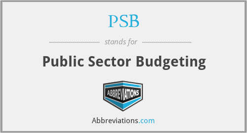 PSB - Public Sector Budgeting