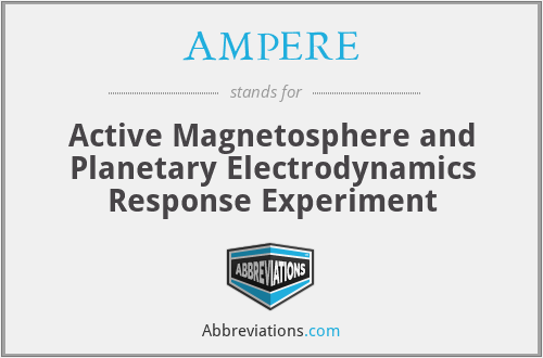 AMPERE - Active Magnetosphere and Planetary Electrodynamics Response Experiment