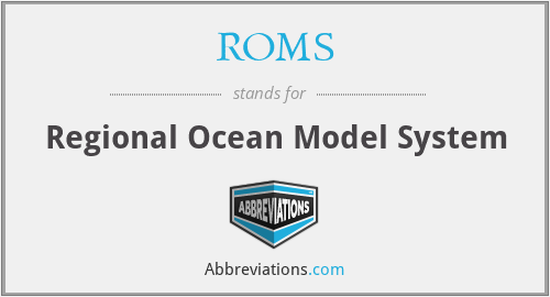 ROMS - Regional Ocean Model System