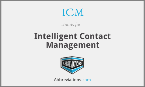 ICM - Intelligent Contact Management
