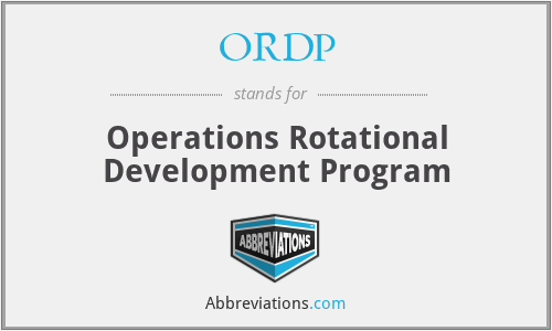 ORDP - Operations Rotational Development Program
