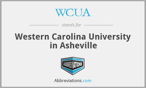 WCUA - Western Carolina University in Asheville