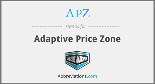 APZ - Adaptive Price Zone