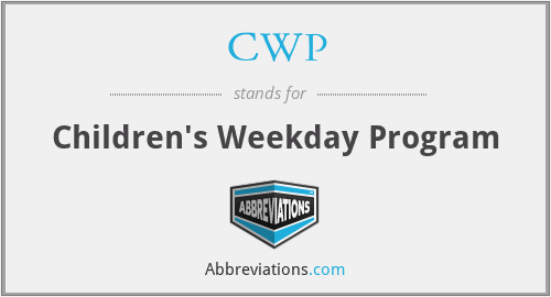 CWP - Children's Weekday Program
