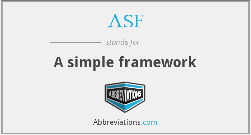 ASF - A simple framework