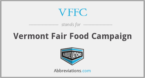 VFFC - Vermont Fair Food Campaign