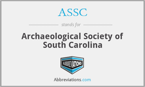 ASSC - Archaeological Society of South Carolina