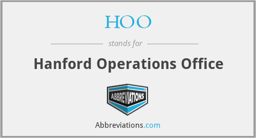 HOO - Hanford Operations Office