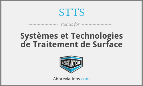 STTS - Systèmes et Technologies de Traitement de Surface
