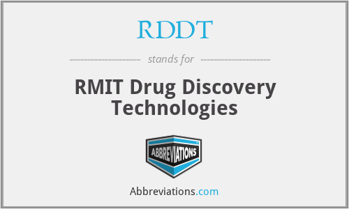 RDDT - RMIT Drug Discovery Technologies
