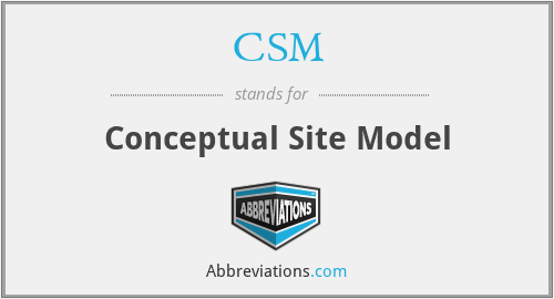 CSM - Conceptual Site Model