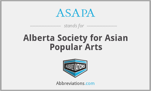 ASAPA - Alberta Society for Asian Popular Arts