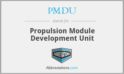 PMDU - Propulsion Module Development Unit