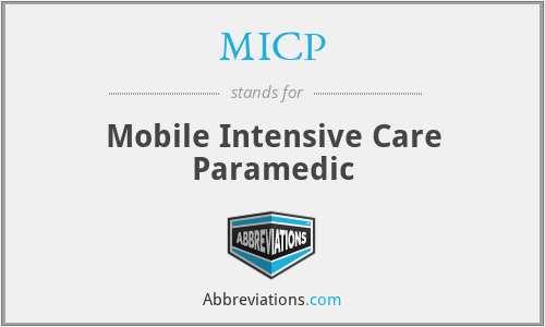 MICP - Mobile Intensive Care Paramedic