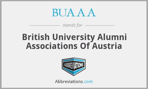 BUAAA - British University Alumni Associations Of Austria
