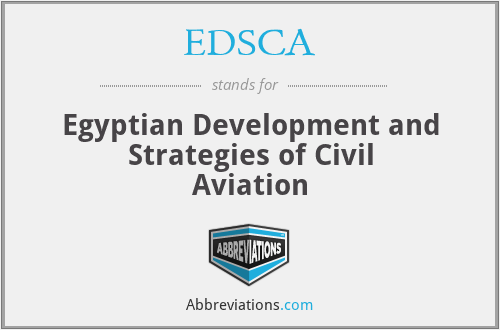 EDSCA - Egyptian Development and Strategies of Civil Aviation