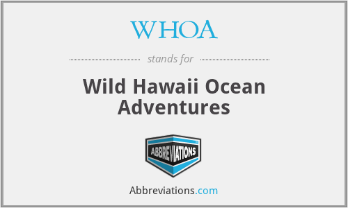 WHOA - Wild Hawaii Ocean Adventures
