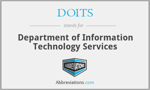 DOITS - Department of Information Technology Services