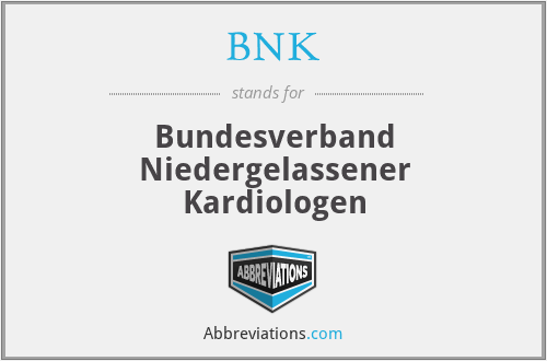 BNK - Bundesverband Niedergelassener Kardiologen