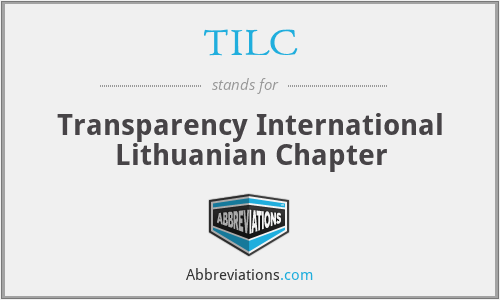 TILC - Transparency International Lithuanian Chapter