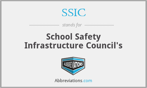 SSIC - School Safety Infrastructure Council's