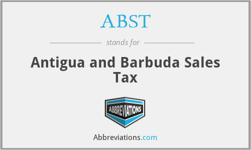 ABST - Antigua and Barbuda Sales Tax