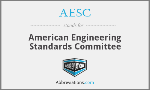 AESC - American Engineering Standards Committee