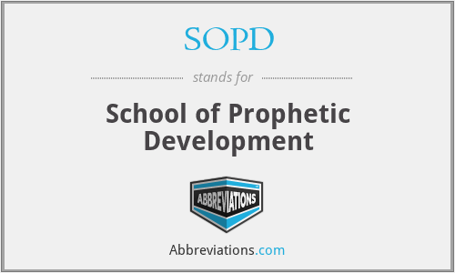 SOPD - School of Prophetic Development