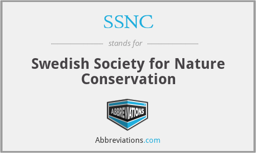 SSNC - Swedish Society for Nature Conservation