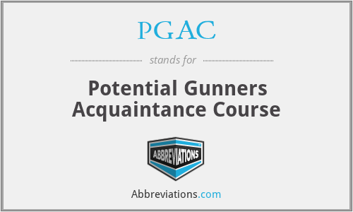PGAC - Potential Gunners Acquaintance Course