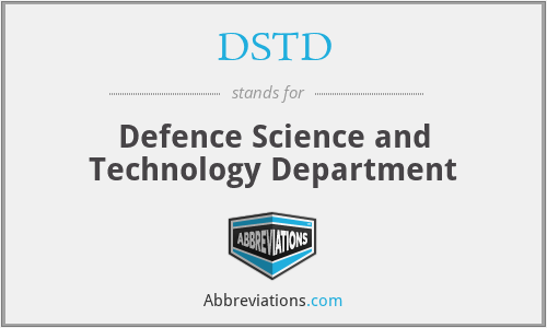 DSTD - Defence Science and Technology Department