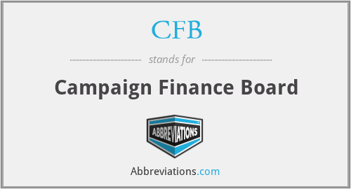 CFB - Campaign Finance Board