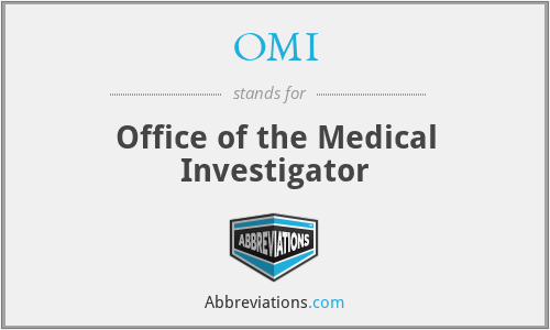 OMI - Office of the Medical Investigator
