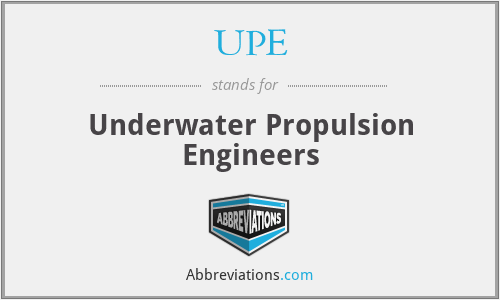 UPE - Underwater Propulsion Engineers