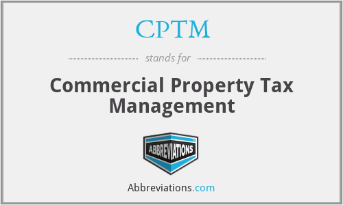 CPTM - Commercial Property Tax Management