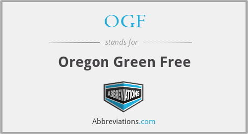 OGF - Oregon Green Free