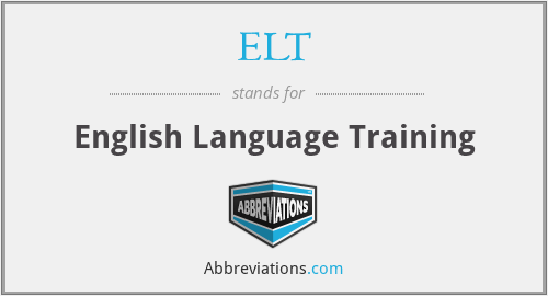 ELT - English Language Training