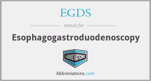EGDS - Esophagogastroduodenoscopy