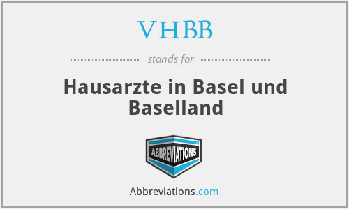 VHBB - Hausarzte in Basel und Baselland