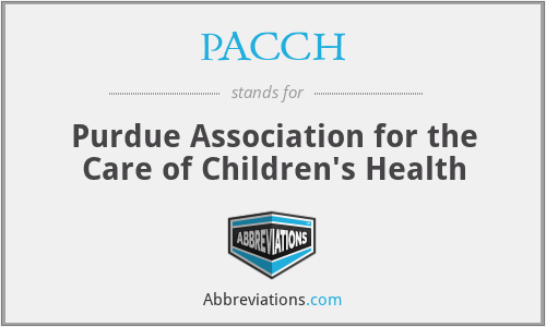 PACCH - Purdue Association for the Care of Children's Health