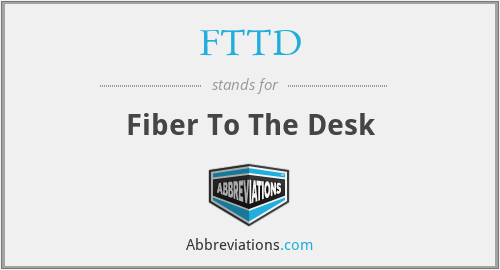 FTTD - Fiber To The Desk