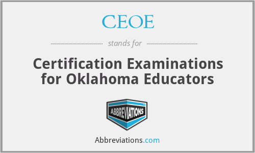 CEOE - Certification Examinations for Oklahoma Educators