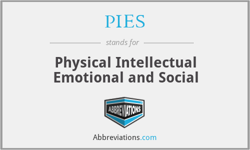 PIES - Physical Intellectual Emotional and Social