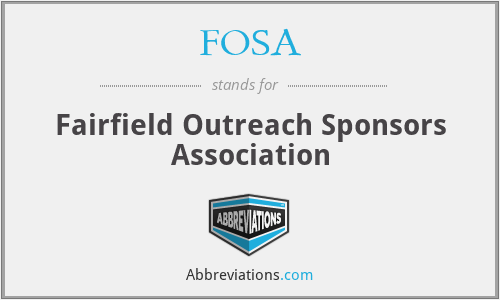 FOSA - Fairfield Outreach Sponsors Association